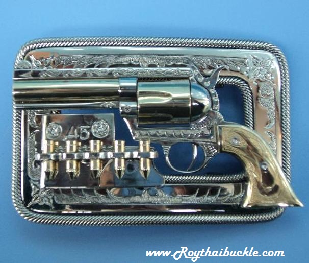 COLT .45 ลำกล้องทองเหลือง แบบสี่เหลี่ยม