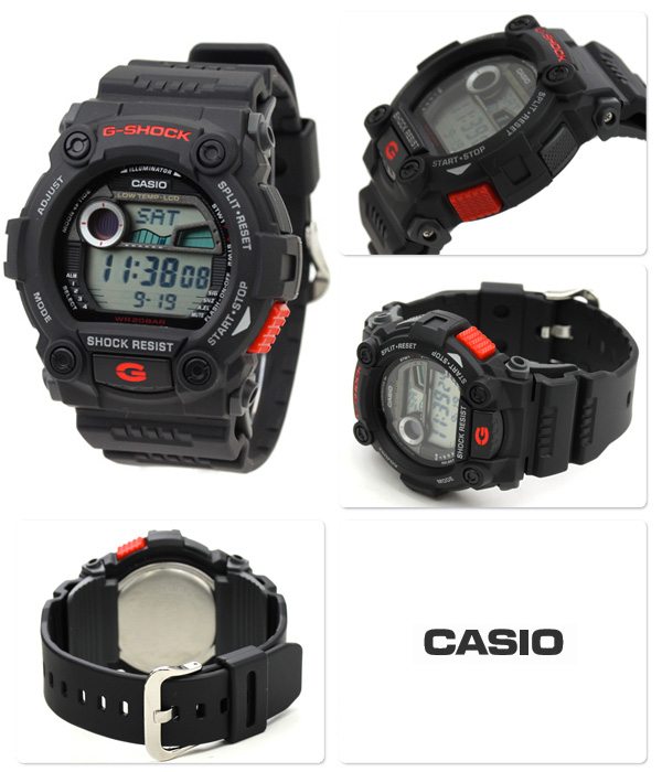 CASIO G-SHOCK นาฬิกาข้อมือ นาฬิกากันน้ำ นาฬิกาของแท้ ประกันศูนย์ CMG 1 ปี รุ่น G-7900-1D นาฬิกาสีดำ