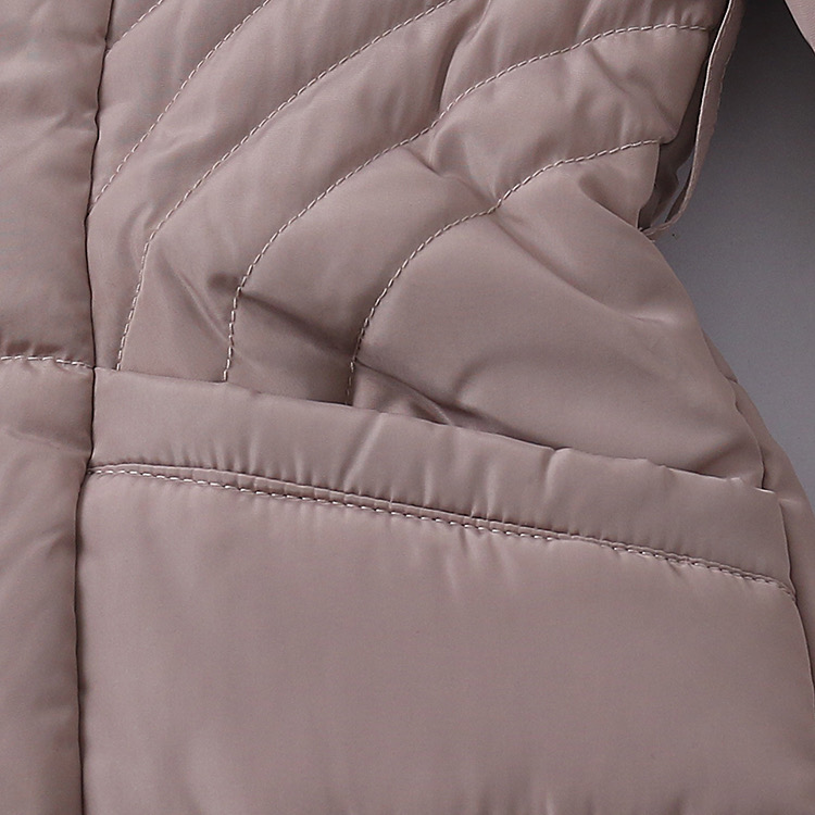 U.S. Polo ASSN. เสื้อกันหนาว เสื้อฮู้ดเฟอร์ บุนวมอุ่น สีนู้ดกะปิ แบรนด์ U.S. POLO ASSN. (padded puffer coat สำเนา กะปิ