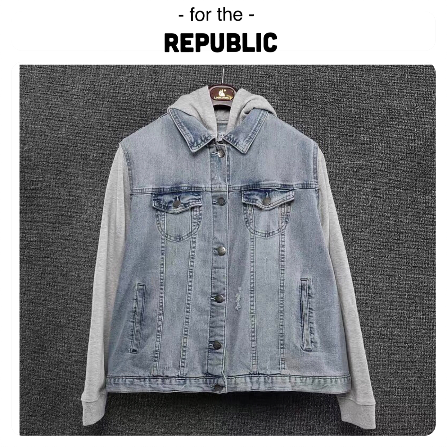For the republic เสื้อยีนส์ แจ็คเก็ตยีนส์ เสื้อฮู้ดยีนส์ แบรนด์ For the rePublic ยีนส์