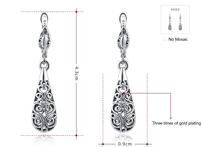 ต่างหูแฟชั่น ต่างหูออกงาน ประดับ เพชร คริสตัล รูปหยดน้ำ แกะลายไทย ๆ สวยหรู ดูผู้ดี ต่างหู เงิน ทอง และ เงินโบราณ 329353