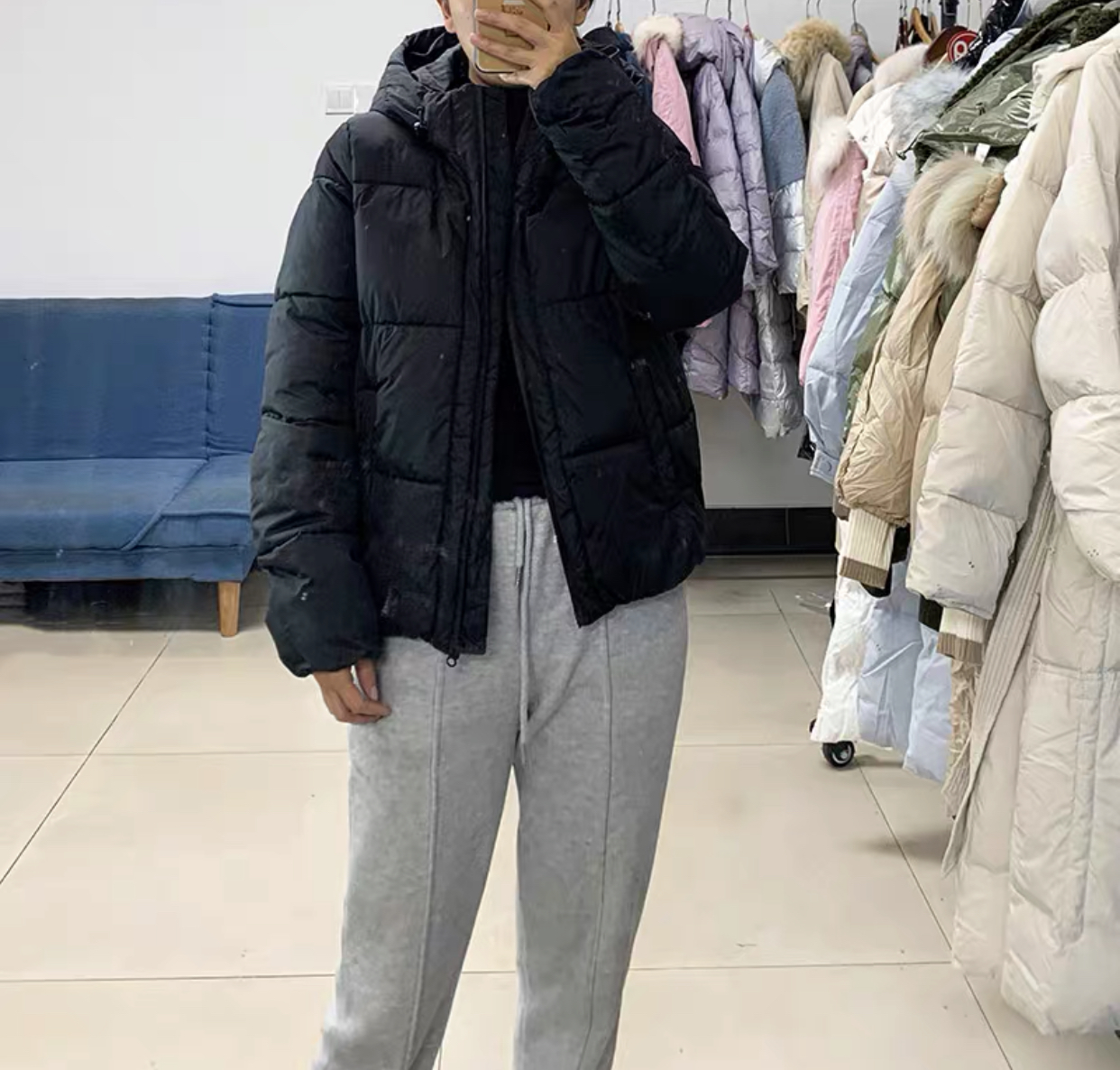 Oodji เสื้อกันหนาว เสื้อฮู้ด บุนวมอุ่น สีแชมเปญ แบรนด์ Oodji Ultra (padded puffer coAt