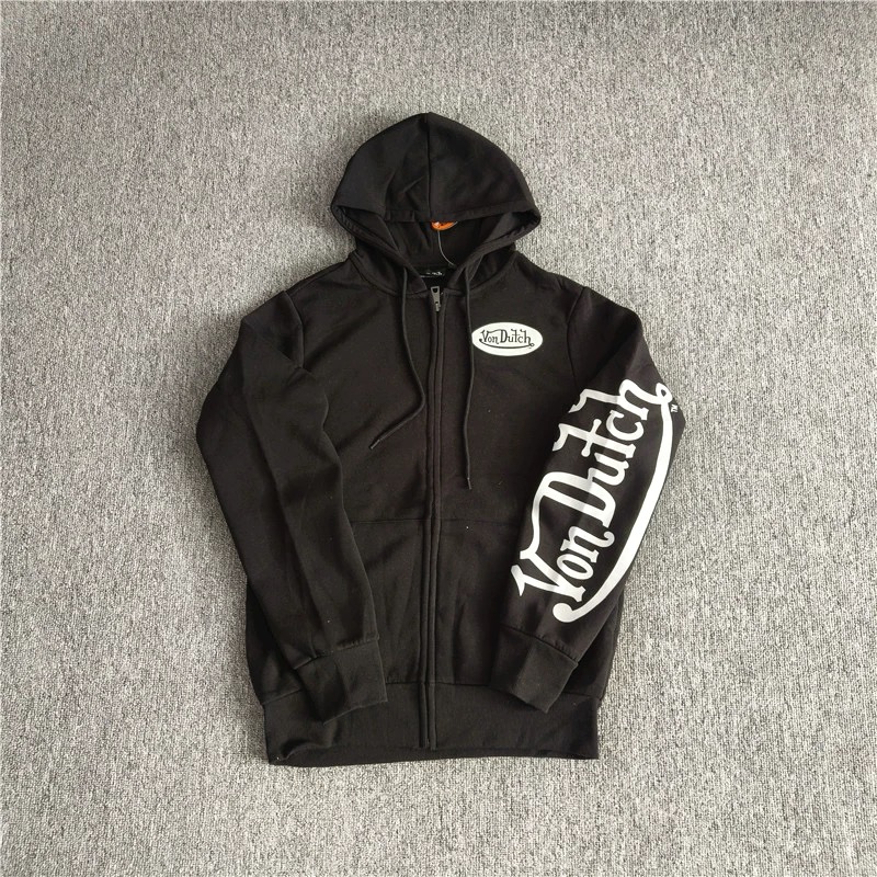 VON DUTCH Fly high Hoodie with Long Sleeves เสื้อวอร์ม สเวตเตอร์ starwars หน้ากาก แขนยาว ลาย สำเนา สำเนา เขียว