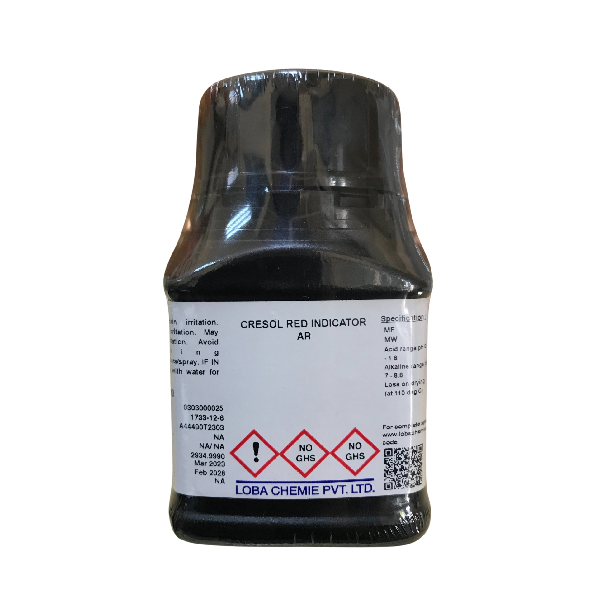 Cresol Red Indicator, AR 25 g. Loba Chemie™