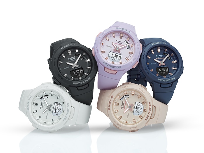 CASIO BABY-G นาฬิกาข้อมือ นาฬิกากันน้ำ นาฬิกาของแท้ ประกันศูนย์ CMG 1 ปี รุ่น BSA-B100-7A นาฬิกาสีขาว