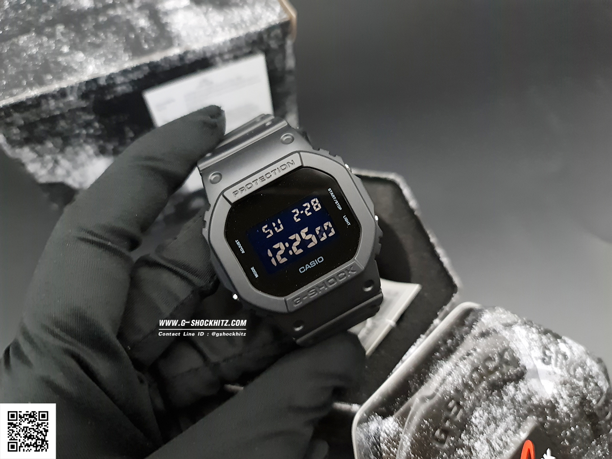 CASIO MID YEAR SALE G-SHOCK นาฬิกาข้อมือ นาฬิกากันน้ำ นาฬิกาของแท้ ประกันศูนย์ CMG 1 ปี รุ่น DW-5600UBB-1D นาฬิกาสีดำ