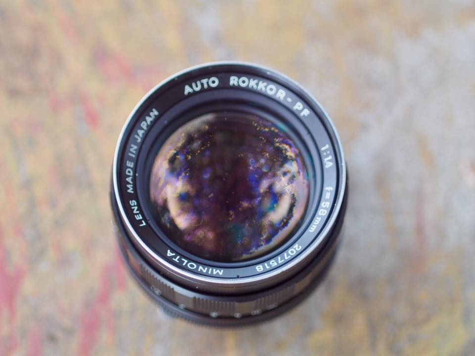 MINOLTA AUTO ROKKOR-PF 58MM. F1.4 MD MOUNT