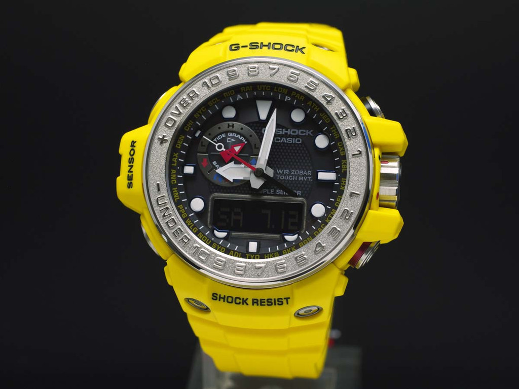 CASIO G-SHOCK นาฬิกาข้อมือ นาฬิกากันน้ำ นาฬิกาของแท้ ประกันศูนย์ CMG 1 ปี รุ่น GWN-1000-9A นาฬิกาสีเหลือง