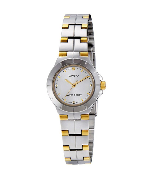 CASIO นาฬิกาคาสิโอ นาฬิกาข้อมือ นาฬิกากันน้ำ นาฬิกาของแท้ ประกันศูนย์ CMG 1 ปี รุ่น LTP-1242SG-7C นาฬิกาสีเงิน