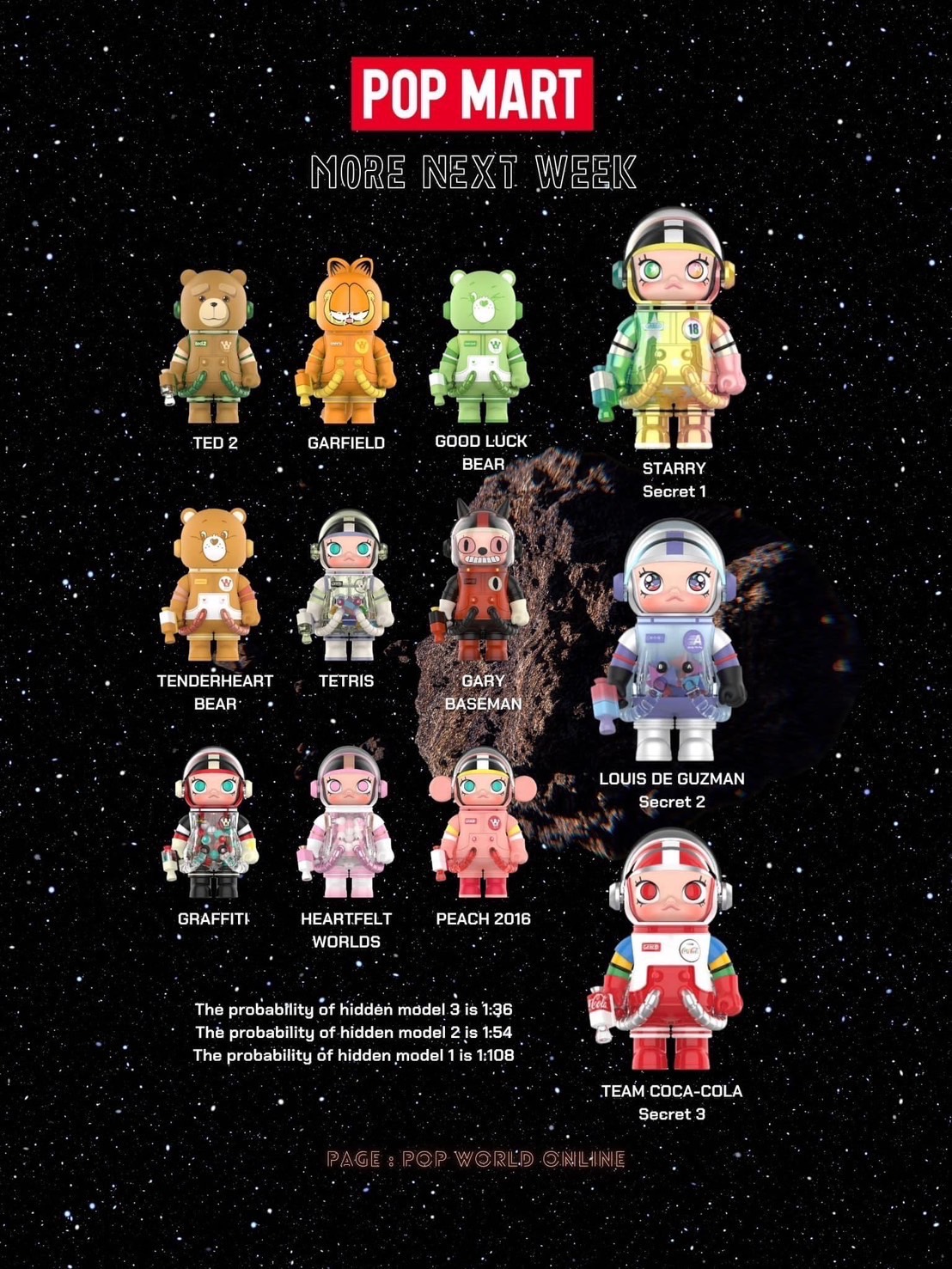 POP MART MEGA SPACE MOLLY 100% V.3 ลุ้นซีเคร็ท SERIES BLIND BOX