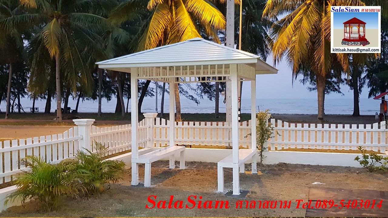 ผลงานการส่งมอบศาลาทรงบาหลีไม่มีพื้นของ Prantiva Villa หาดสามร้อยยอด อำเภอสามร้อยยอด ประจวบคีรีขันธ์