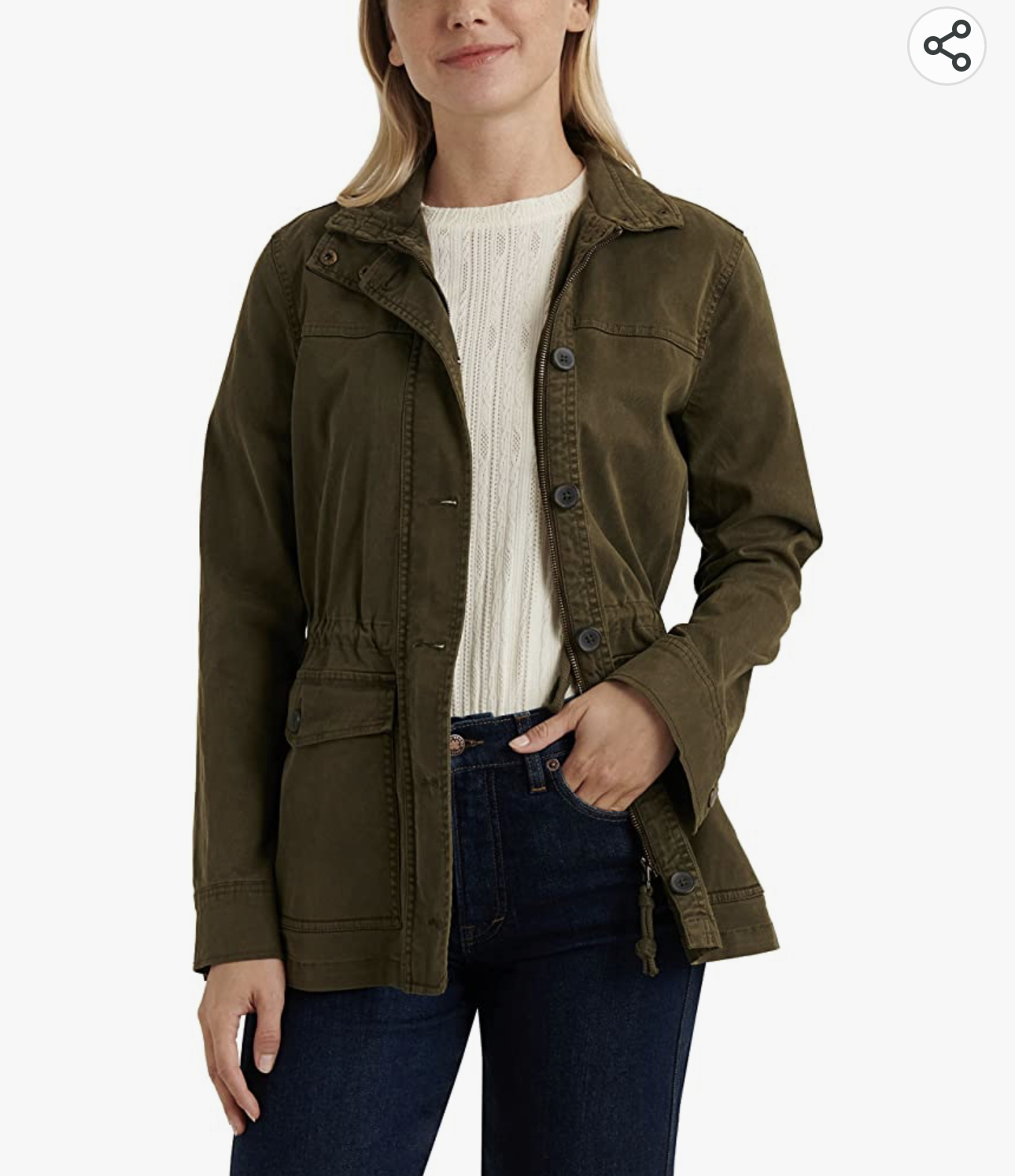LUCKY BRAND เสื้อนอกเขียวทหาร เสื้อแจ็คเก็ต แนวทหาร แพทเทิน Lucky brandสวย เท่ห์ มาก แบรนด์ In extenso สำเนา เขียว