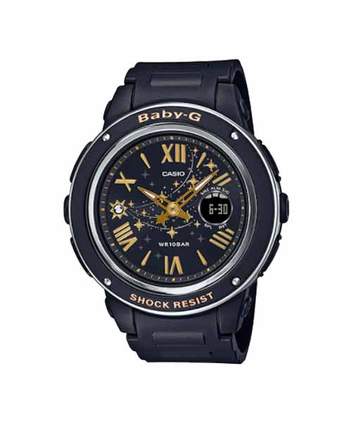 CASIO BABY-G นาฬิกาข้อมือ นาฬิกากันน้ำ นาฬิกาของแท้ ประกันศูนย์ CMG 1 ปี รุ่น BGA-150ST-1A นาฬิกาสีดำ