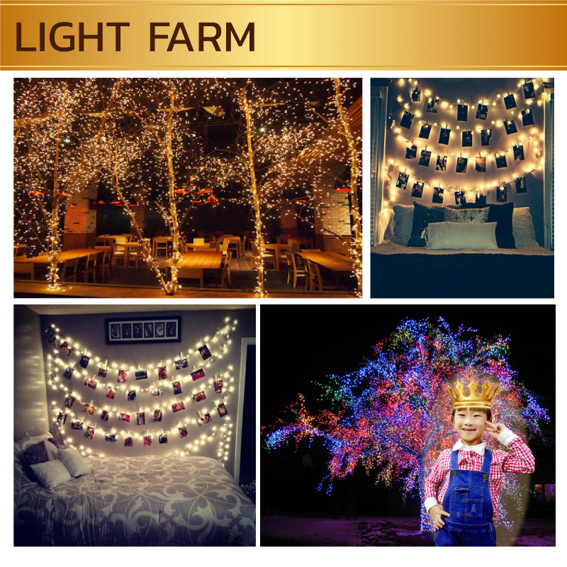ไฟไม่กระพริบ LED สีแดง ไฟประดับตกแต่ง