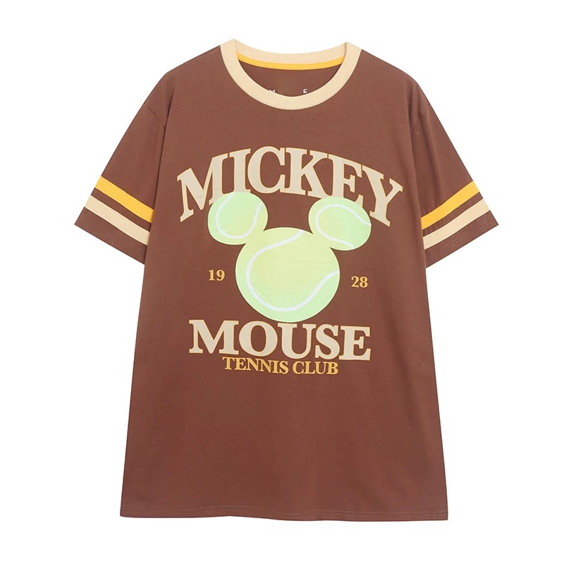 เสื้อยิด Mickey Brown vintage T-shirt ลาย Mickey 1928 Tennis club มิคกี้ Mickey Halloween งานดิสนีย์แท้ MICKEY Halloween Tie-Dye Shirt ▪️เสื้อเชิ๊ต เสื้อฮาวาย มิคกี้ tennis club