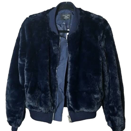 เสื้อเฟอร์กันหนาว หมวกฮู้ด เสื้อขน (FLUFFY COAT) แบรนด์ LOVE TREE