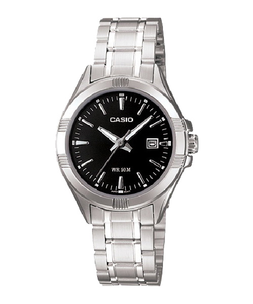CASIO นาฬิกาคาสิโอ นาฬิกาข้อมือ นาฬิกากันน้ำ นาฬิกาของแท้ ประกันศูนย์ CMG 1 ปี รุ่น MTP-1335D-1A นาฬิกาสีเงิน