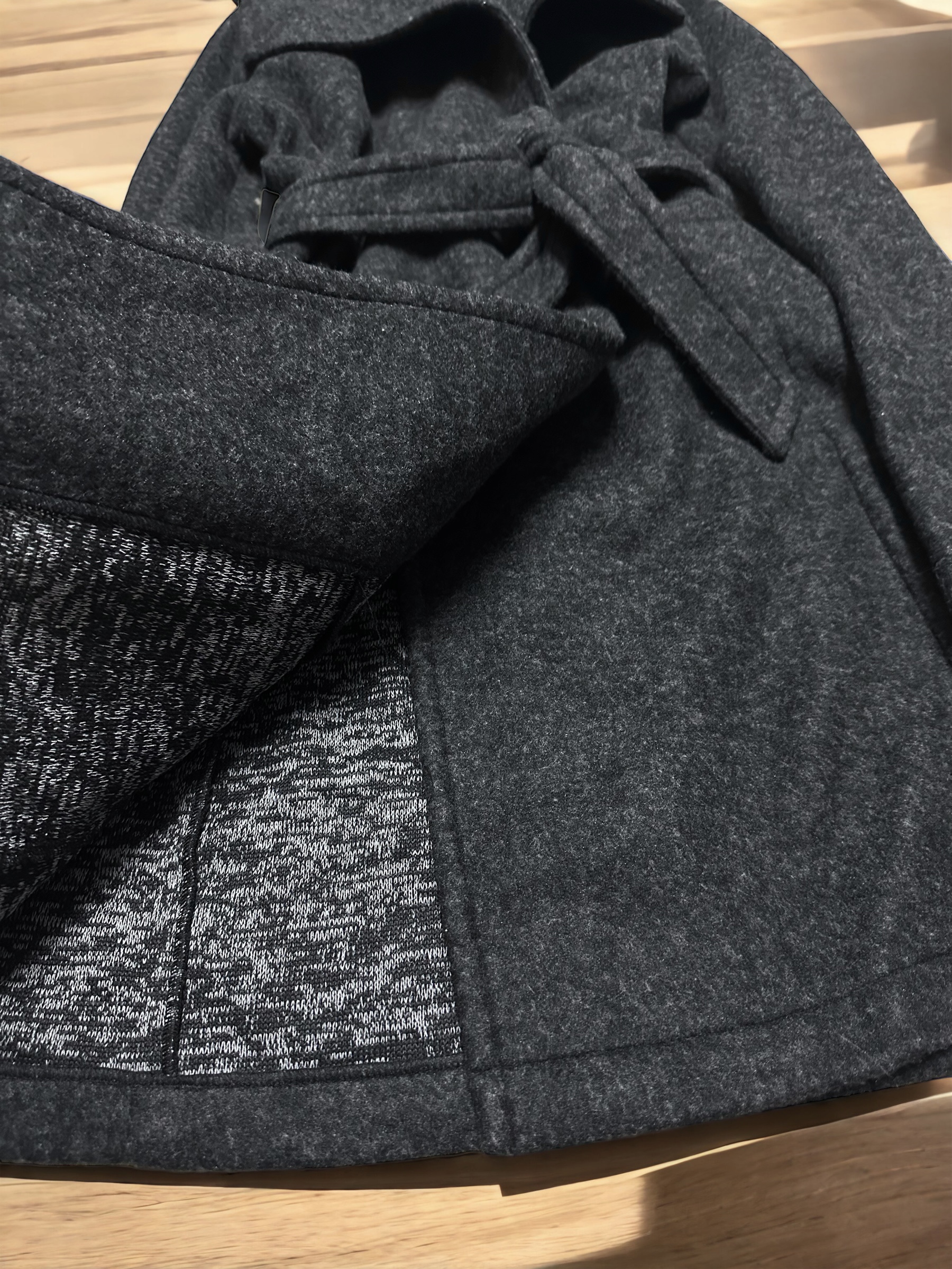 เสื้อโค้ท เสื้อกันหนาว เนื้อผ้าวูล โค้ทวูล สีดำ แบรนด์ vero moda