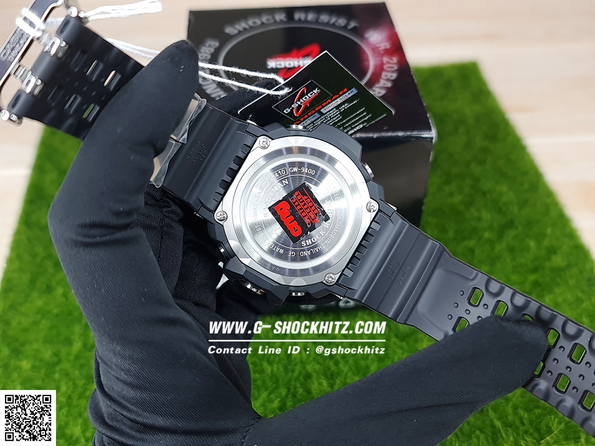 CASIO MID YEAR SALE G-SHOCK นาฬิกาข้อมือ นาฬิกากันน้ำ นาฬิกาของแท้ ประกันศูนย์ CMG 1 ปี รุ่น GW-9400-1 นาฬิกาสีดำ