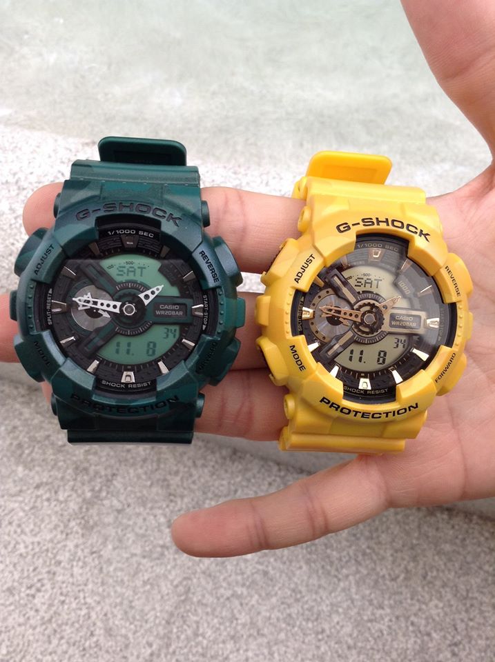 CASIO G-SHOCK นาฬิกา CASIO G-SHOCK รุ่น GA-110CM-9 ของแท้ประกันศูนย์ CMG 1ปี GA-110CM-9 นาฬิกาสีเหลือง