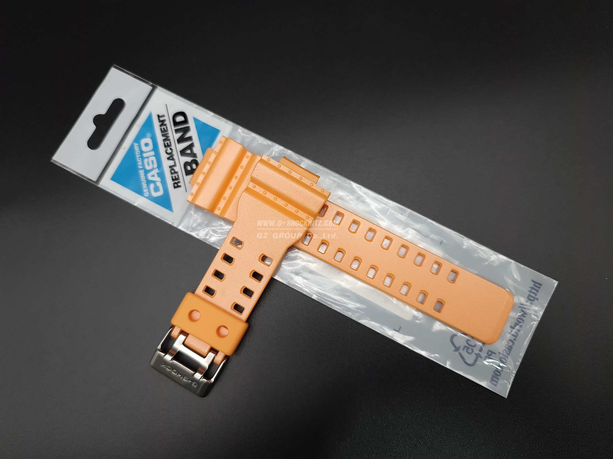 CASIO GENUINE FACTORY CASIO REPLACEMENT อะไหล่นาฬิกา G-SHOCK พร้อมส่ง รุ่น GA-110SG-4 กรอบสายสีส้ม
