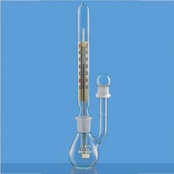 BOROSIL® Pycnometer Bottle With Thermometer ขวดวัดความถ่วงจำเพาะพร้อมเทอร์โมมิเตอร์