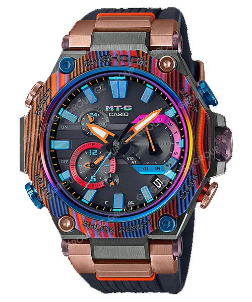 CASIO G-SHOCK นาฬิกาข้อมือ นาฬิกากันน้ำ นาฬิกาของแท้ ประกันศูนย์ CMG 1 ปี รุ่น MTG-B2000XMG-1 นาฬิกาสีน้ำตาล