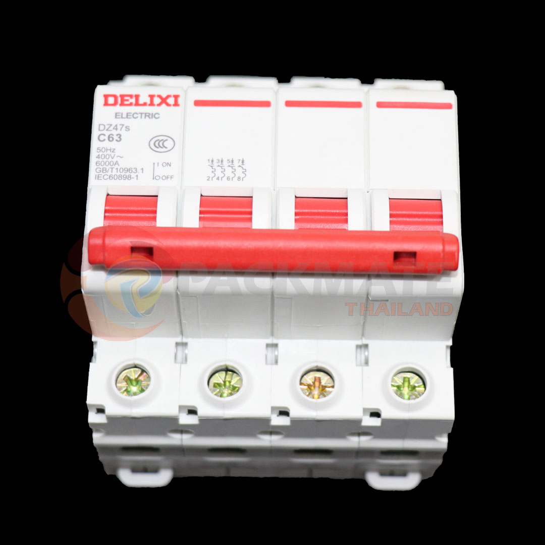 เบรกเกอร์ 4 ช่อง DELXL C63