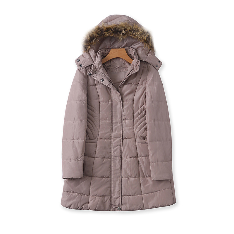 U.S. Polo ASSN. เสื้อกันหนาว เสื้อฮู้ดเฟอร์ บุนวมอุ่น สีนู้ดกะปิ แบรนด์ U.S. POLO ASSN. (padded puffer coat สำเนา กะปิ
