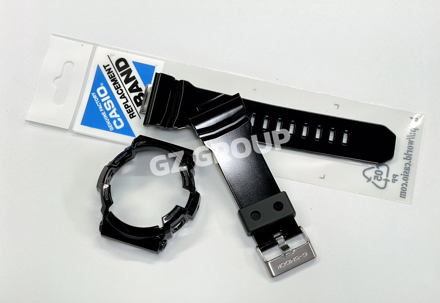 CASIO GENUINE FACTORY CASIO REPLACEMENT อะไหล่นาฬิกา G-SHOCK รุ่น GA-200RG-1 กรอบสายสีดำ