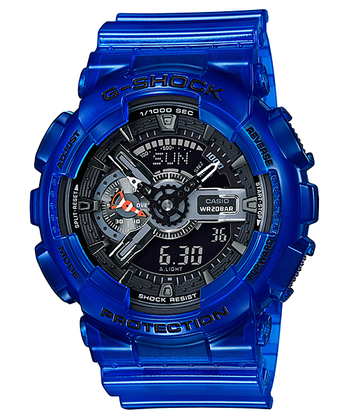 CASIO G-SHOCK นาฬิกา CASIO G-SHOCK รุ่น GA-110CR-2A ของแท้ประกันศูนย์ CMG 1ปี GA-110CR-2A นาฬิกาสีน้ำเงิน