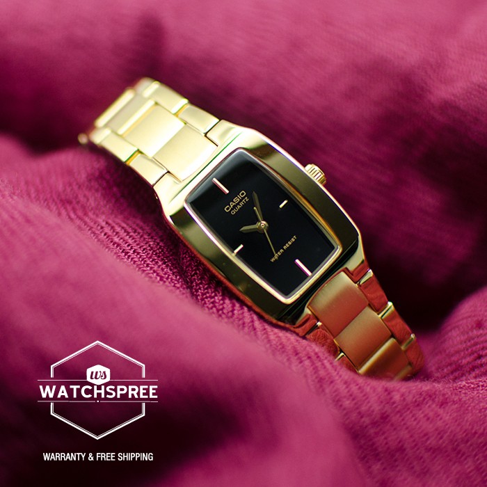 CASIO นาฬิกาคาสิโอ นาฬิกาข้อมือ นาฬิกากันน้ำ นาฬิกาของแท้ ประกันศูนย์ CMG 1 ปี รุ่น LTP-1165N-1C นาฬิกาสีทอง