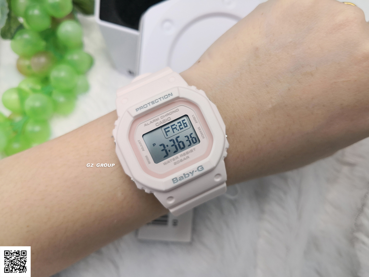 CASIO BABY-G นาฬิกาข้อมือ นาฬิกากันน้ำ นาฬิกาของแท้ ประกันศูนย์ CMG 1 ปี รุ่น BGD-560-4 นาฬิกาสีชมพู