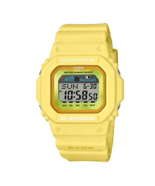 G-SHOCK นาฬิกาข้อมือ นาฬิกากันน้ำ นาฬิกาของแท้ ประกันศูนย์ CMG 1 ปี รุ่น GLX-5600RT-9 นาฬิกาสีเหลือง
