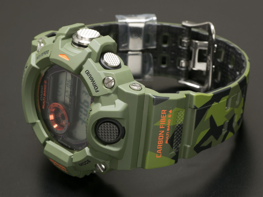 CASIO G-SHOCK นาฬิกาข้อมือ นาฬิกากันน้ำ นาฬิกาของแท้ ประกันศูนย์ CMG 1 ปี รุ่น GW-9400CMJ-3 สีเขียวขี้ม้า