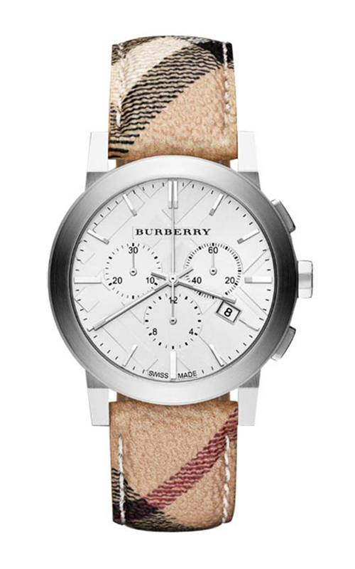 BURBERRY THE CITY MEN'S WATCH นาฬิกาผู้ชายสายหนังBU9360