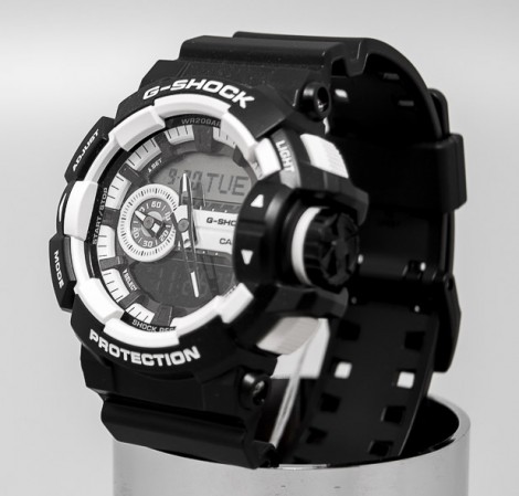 CASIO G-SHOCK นาฬิกาข้อมือ นาฬิกากันน้ำ นาฬิกาของแท้ ประกันศูนย์ CMG 1 ปี รุ่น GA-400-1A นาฬิกาสีดำ