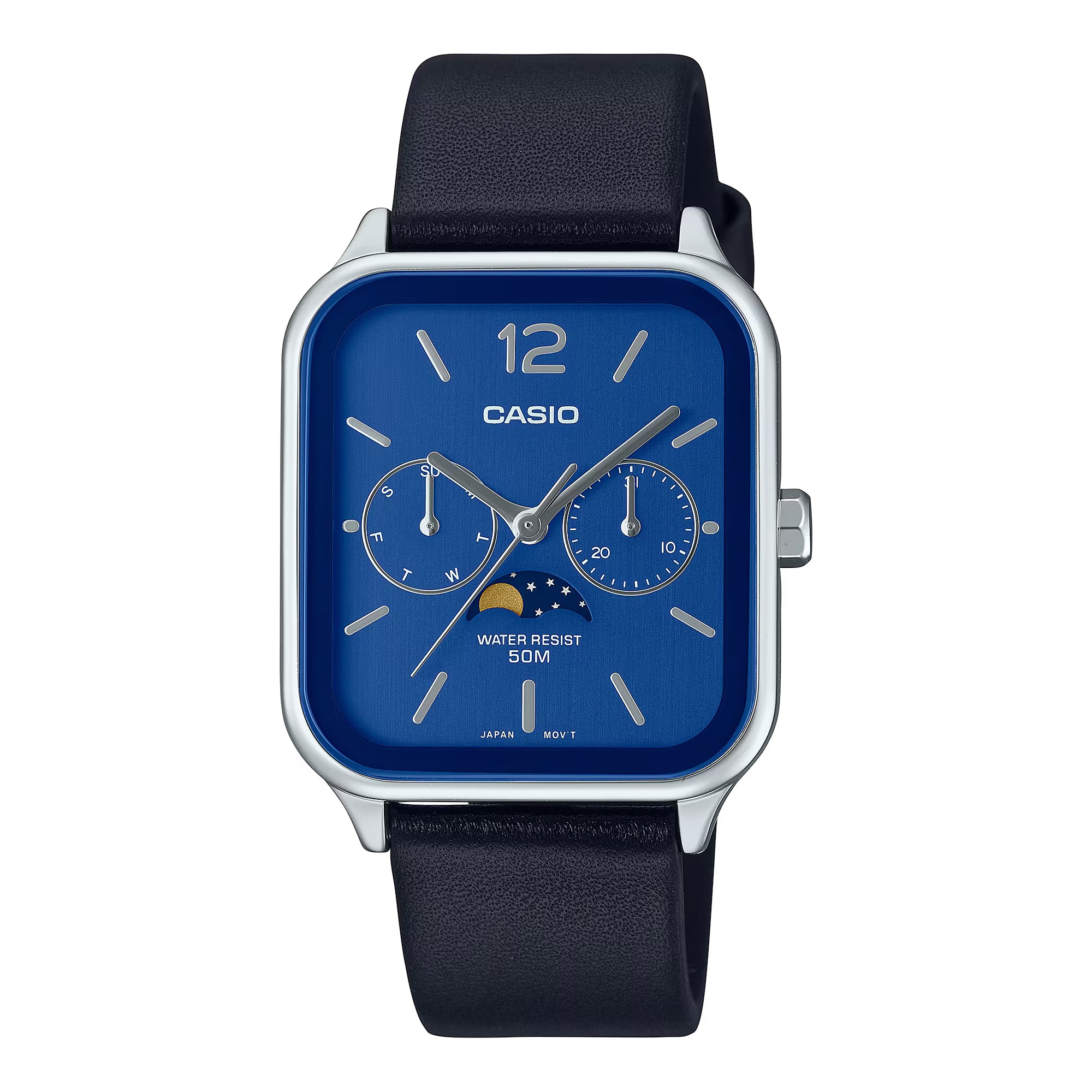 CASIO นาฬิกาคาสิโอ นาฬิกาข้อมือ นาฬิกากันน้ำ นาฬิกาของแท้ ประกันศูนย์ CMG 1 ปี รุ่น MTP-M305L-2A นาฬิกาสีดำ