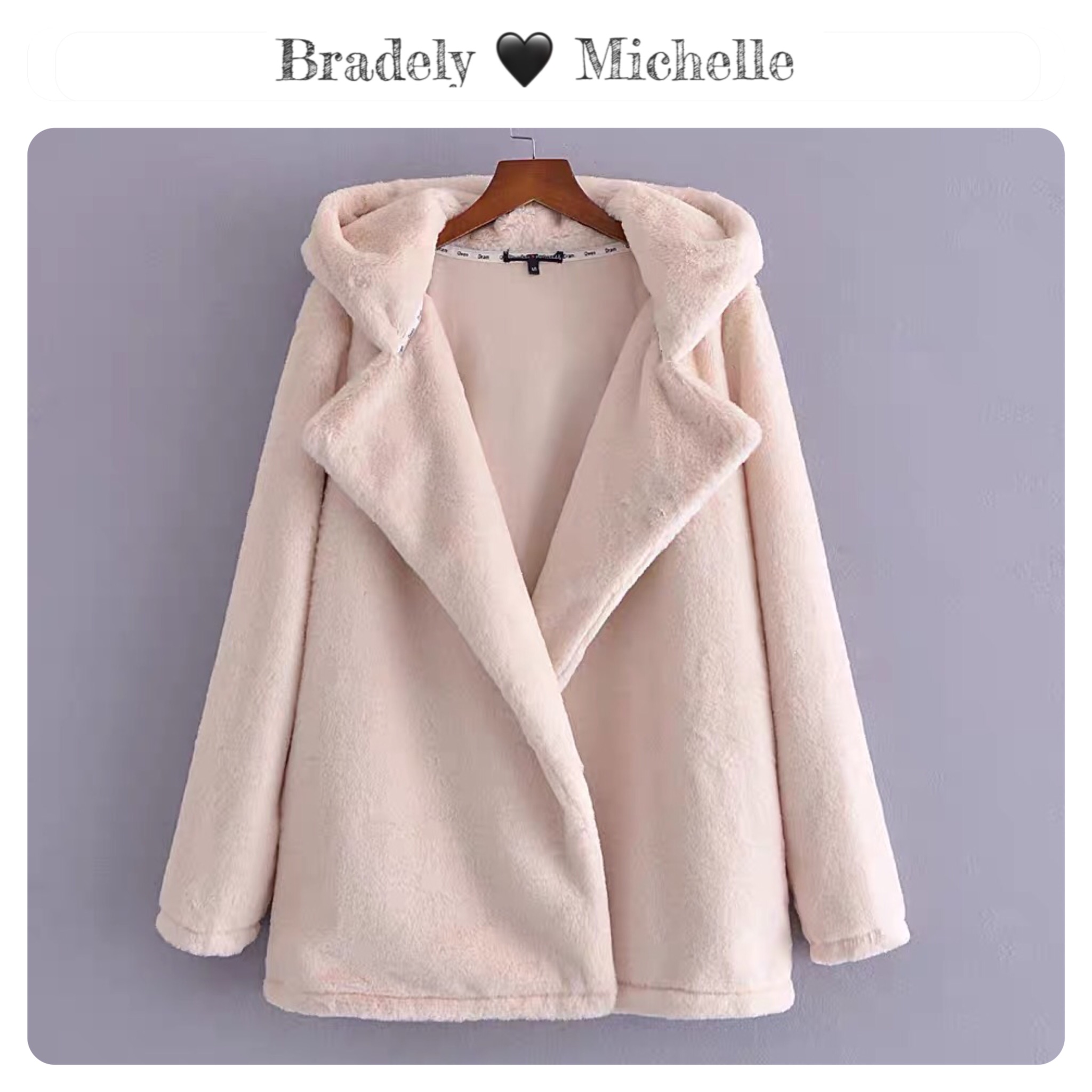 Bradely machelle เสื้อโค้ทกันหนาว เนื้อขน Fluffy coat ขนนุ่ม เนียนสวย มากค่ะ แบรนด์ BRADELY MACHELLE