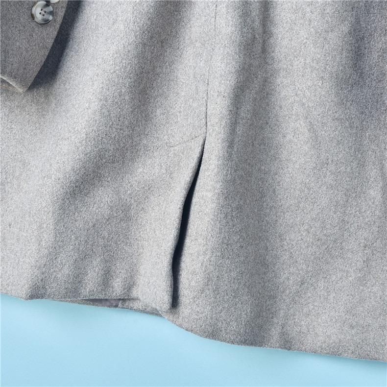 House brand เสื้อโค้ท เสื้อกันหนาว เนื้อผ้าสักหลาดวูล สีน้ำตาลอ่อน แบรนด์ HOUSE BRAND