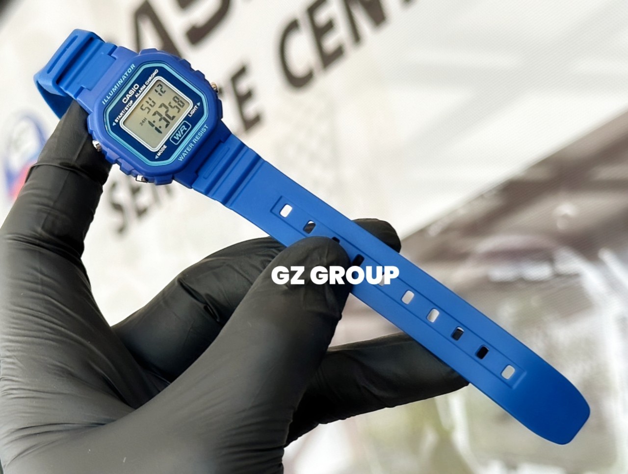 CASIO MID YEAR SALE นาฬิกาคาสิโอ พร้อมส่ง นาฬิกาข้อมือ นาฬิกากันน้ำ นาฬิกาของแท้ BTS ประกันศูนย์ CMG 1 ปี รุ่น LA-20WH-2A นาฬิกาสีน้ำเงิน