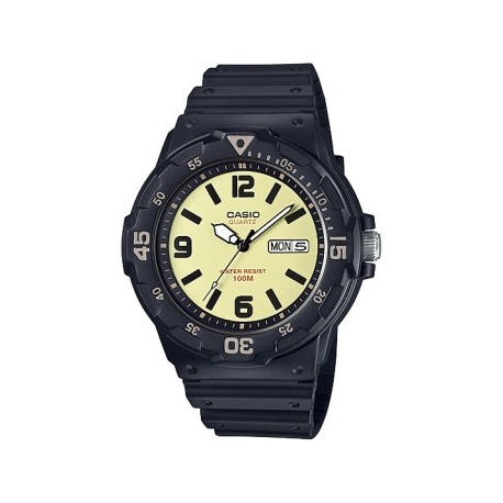CASIO นาฬิกาคาสิโอ นาฬิกาข้อมือ นาฬิกากันน้ำ นาฬิกาของแท้ ประกันศูนย์ CMG 1 ปี รุ่น MRW-200H-5B นาฬิกาสีดำ