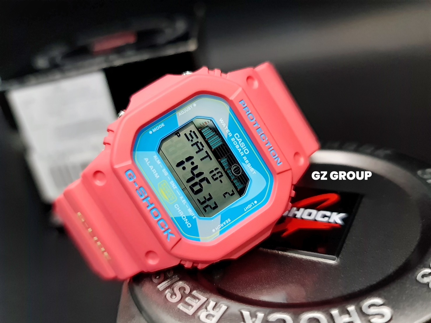 CASIO MID YEAR SALE G-SHOCK พร้อมส่ง นาฬิกาข้อมือ นาฬิกากันน้ำ นาฬิกาของแท้ ประกันศูนย์ CMG 1 ปี รุ่น GLX-5600VH-4 นาฬิกาสีชมพู