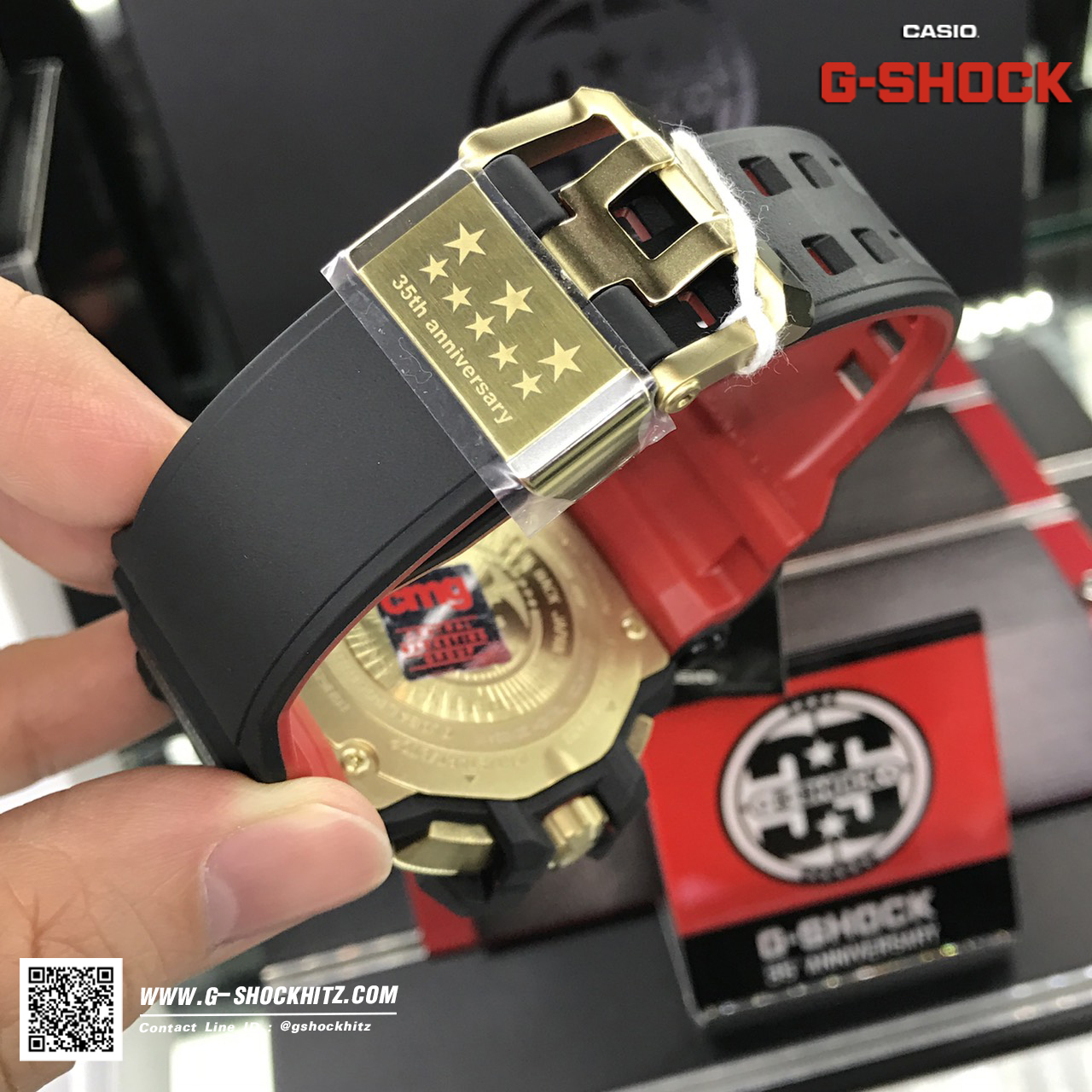 CASIO G-SHOCK นาฬิกาข้อมือ นาฬิกากันน้ำ นาฬิกาของแท้ ประกันศูนย์ CMG 1 ปี รุ่น GPW-2000TFB-1A นาฬิกาสีดำ