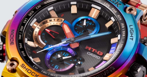 CASIO G-SHOCK นาฬิกาข้อมือ นาฬิกากันน้ำ นาฬิกาของแท้ ประกันศูนย์ CMG 1 ปี รุ่น MTG-B1000VL-4A นาฬิกาสีแดง