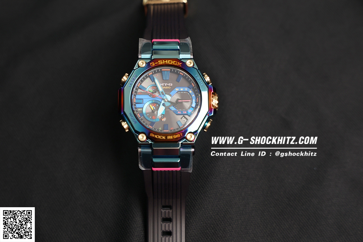 CASIO G-SHOCK นาฬิกาข้อมือ นาฬิกากันน้ำ นาฬิกาของแท้ ประกันศูนย์ CMG 1 ปี รุ่น MTG-B2000PH-2A นาฬิกาสีน้ำเงิน