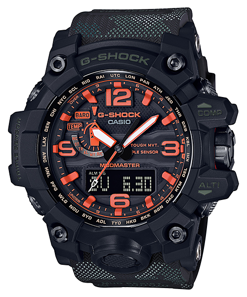 CASIO G-SHOCK นาฬิกาข้อมือ นาฬิกากันน้ำ นาฬิกาของแท้ ประกันศูนย์ CMG 1 ปี รุ่น GWG-1000MH-1A นาฬิกาสีดำ