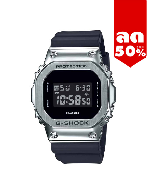 CASIO G-SHOCK นาฬิกาข้อมือ นาฬิกากันน้ำ นาฬิกาของแท้ ประกันศูนย์ CMG 1 ปี รุ่น GM-5600-1 นาฬิกาสีดำ