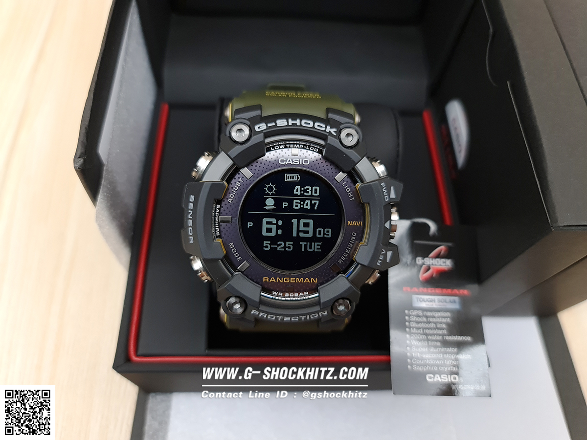 CASIO G-SHOCK นาฬิกาข้อมือ นาฬิกากันน้ำ นาฬิกาของแท้ ประกันศูนย์ CMG 1 ปี รุ่น GPR-B1000-1B นนาฬิกาสีดำ