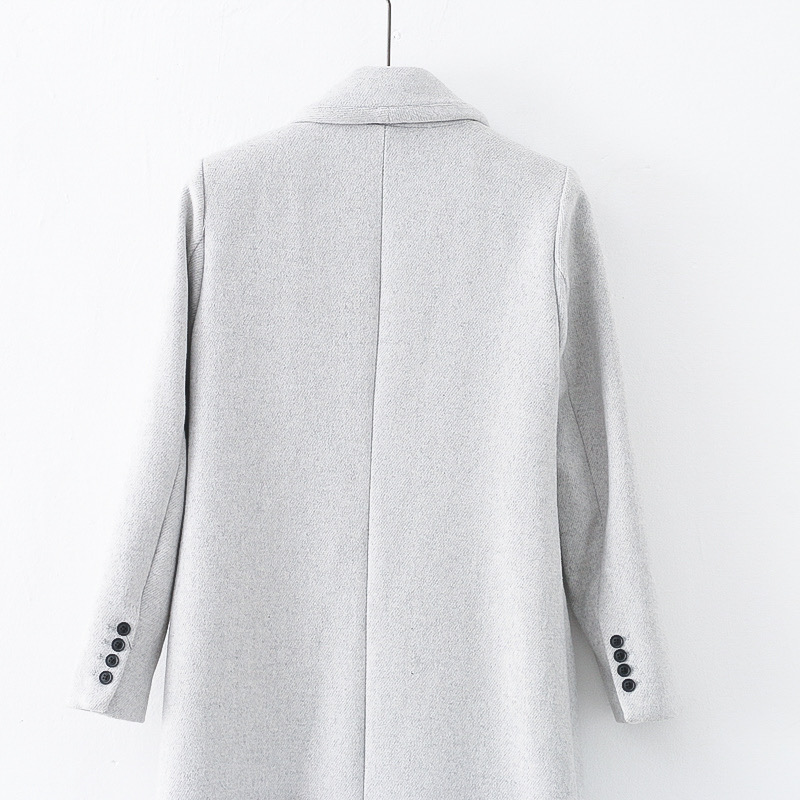 Object เสื้อโค้ท เสื้อกันหนาว เนื้อผ้าสักหลาดวูล สีน้ำตาลขมิ้น แบรนด์ .Object